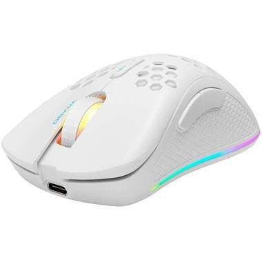DELTACO, DELTACO - Gaming-Maus, Lightweight Gaming Mouse,RGB, Weiss