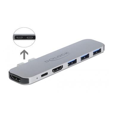 DeLock - 87753 Notebook-Dockingstation & Portreplikator Andocken Grau