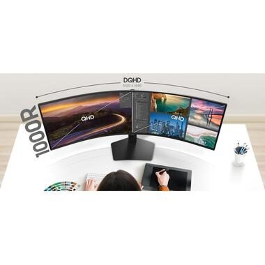 Samsung, Samsung Curved-LED-Monitor "ViewFinity S95UF" 124 cm/49 ″ 5120 x 1440 px 5 Reaktionszeit 120 Hz