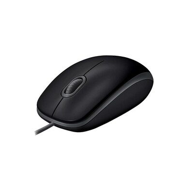 Logitech, Logitech - B110 Silent Maus Beidhändig USB Typ-A Optisch 1000 DPI, Schwarz