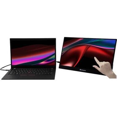 Verbatim, Verbatim PMT-14 Touchscreen-Monitor EEK: A (A - G) 35.6 cm (14 Zoll) 1920 x 1080 Pixel 16:9 6 ms HDMI®, USB-A (USB 2.0),