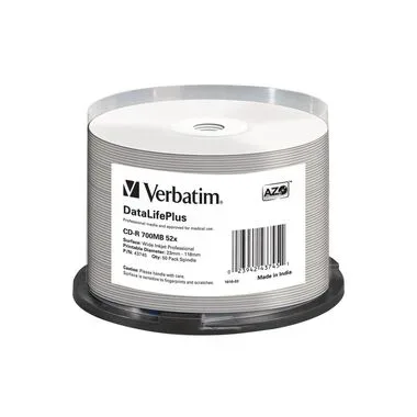 Verbatim -  CD-R 52x DataLifePlus 700 MB 50 Stück(e)