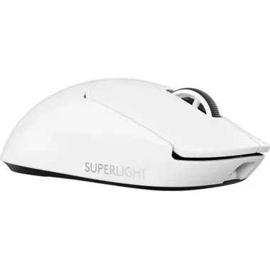 Logitech, Logitech Gaming-Maus "Pro X Superlight 2 Lightspeed Weiss" Funk  kabellos