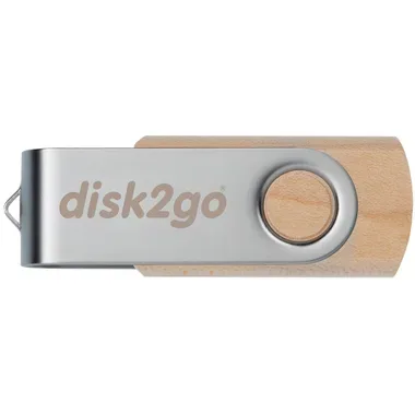 DISK2GO, DISK2GO USB-Stick wood 8GB 30006660 USB 2.0