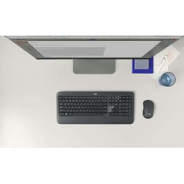 Logitech, Logitech Tastatur-Maus-Set Kabellos MK540 Advanced QWERTZ DE