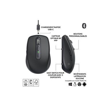 Logitech, Logitech - MX Anywhere 3S