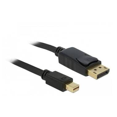 DeLock, Delock DisplayPort / Mini-DisplayPort Anschlusskabel Mini DisplayPort Stecker, DisplayPort Stecker 2 m Schwarz 82438 4K