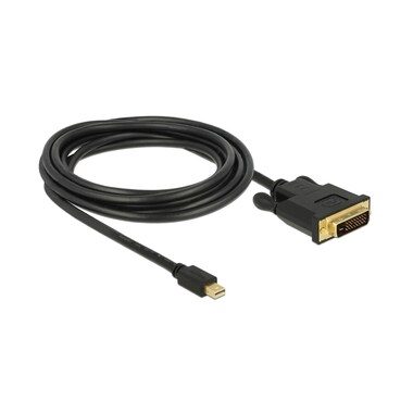 DeLock, DeLock - Kabel Mini-DisplayPort - DVI-D, Schwarz, One Size