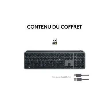 Logitech, Logitech Wireless-Tastatur "MX Keys S Plus CH-Layout mit Handgelenkauflage" ()
