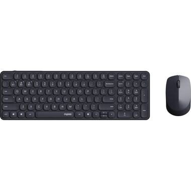 Rapoo, Rapoo - Kabellose Tastatur, 9310M Ultraslim Deskset, Black
