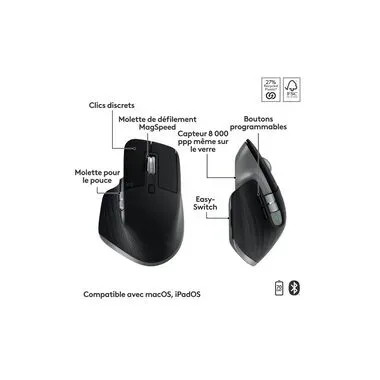 Logitech, Logitech Tastatur- und Maus-Set "MX Keys S Combo for Mac"
