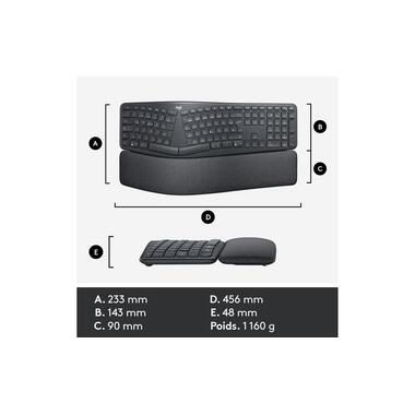 Logitech, LOGITECH Tastatur ERGO K860 920-009874