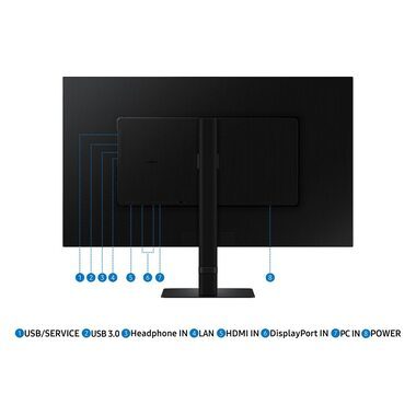 Samsung, SAMSUNG ViewFinity S6 LS32D600UAU 32 QHD Monitor (5 ms Reaktionszeit, 100 Hz)