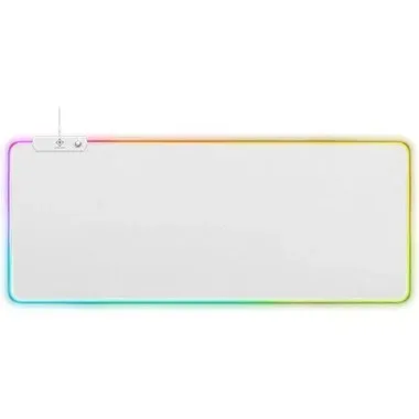 DELTACO, DELTACO RGB Gaming Mousepad GAM-079-W XL Wide, White