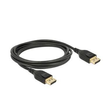 DeLock, Delock DisplayPort Anschlusskabel DisplayPort Stecker 2 m Schwarz 85660 vergoldete Steckkontakte, verdrillt, dreifach