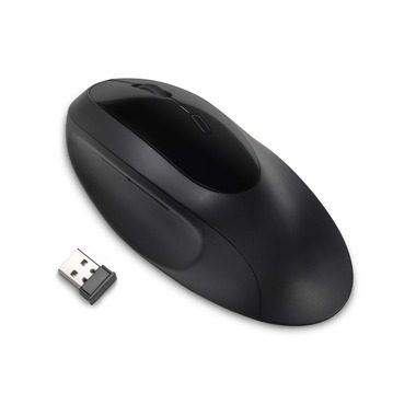 Kensington, Kensington Pro Fit Dual Kabellose Ergonomische Maus K75404EU Optisch Für Rechtshänder Bluetooth/USB-A Nano Receiver Schwarz