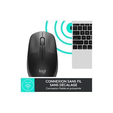 Logitech, Logitech M190 Maus Funk Optisch Anthrazit 3 Tasten 1000 dpi