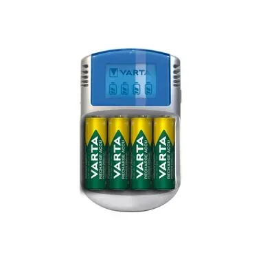 VARTA, Varta LCD Charger 4x5716 & 12V & USB Rundzellen-Ladegerät NiMH Micro (AAA), Mignon (AA)