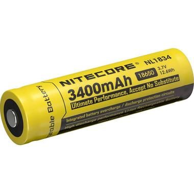 Nitecore Akku NL1834 Li-Ion Typ 18650 3400 mAh, 1 Stück