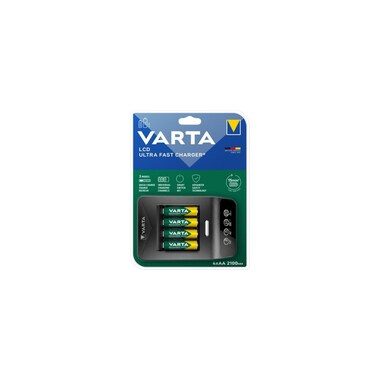 VARTA, VARTA Batterieladegerät Ultra Fast und 4 wiederaufladbare AA-Batterien