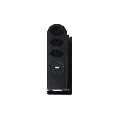 STEFFEN, Steffen Steckdosenleiste | 3x Typ13 | 1x USB C+A | schwarz