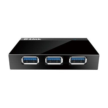 D-LINK, D-Link DUB-1340/E USB-Hub 4 Port USB-A USB 3.0 5 GBit/s Schwarz DUB-1340/E