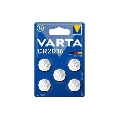 VARTA, VARTA Knopfzellenbatterie 06016 101 415 CR2016 5 St&uuml;ck