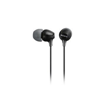 Sony, Sony MDR-EX15LP In Ear Kopfhörer kabelgebunden Stereo Schwarz