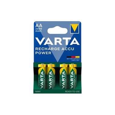 VARTA, VARTA Batterie Akku 5716101404 R2U, AA/HR6, 2600 mAh, 4 S.