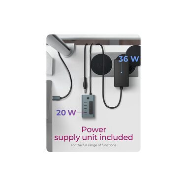 ICY BOX, ICY BOX USB-C - 4-Port Hub IB-HUB1454-C31 3x 3.2 Gen2, 1x PD 20W