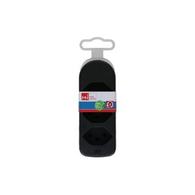 Max Hauri AG, Max Hauri Abzweigstecker Adapt 3x Typ 13 schwarz drehbar Green+Fair