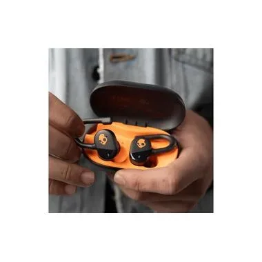 SKULLCANDY, SKULLCANDY Push® Play Active, In-ear True Wireless Kopfhörer Bluetooth Schwarz/Orange