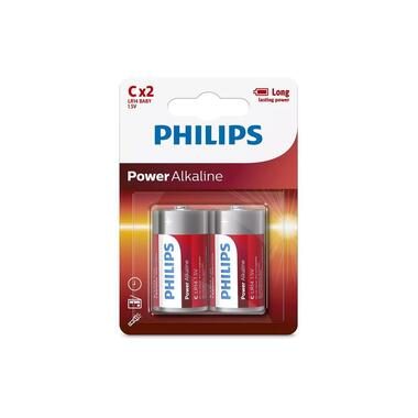 Philips -  Lr14 Power X2 Batterien Lr14 X2, One Size
