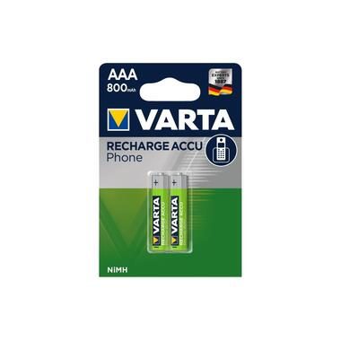 VARTA, VARTA Batterie Akku Phone 58398101402 T398, AAA/HR03, 2 St&uuml;ck