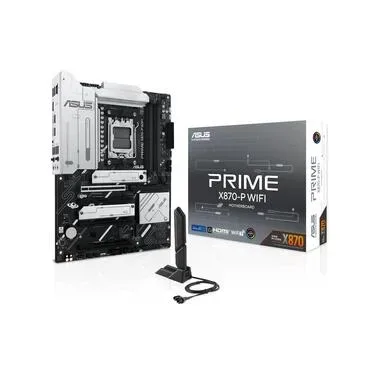 ASUS, Asus PRIME X870-P WIFI (AM5) (D) Mainboard Sockel (PC) AMD® AM5 Formfaktor (Details) ATX Mainboard-Chipsatz AMD® X870