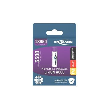 ANSMANN, Ansmann 18650 12.60 Wh Spezial-Akku 18650 Li-Ion 3.7 V 3500 mAh 1 St.