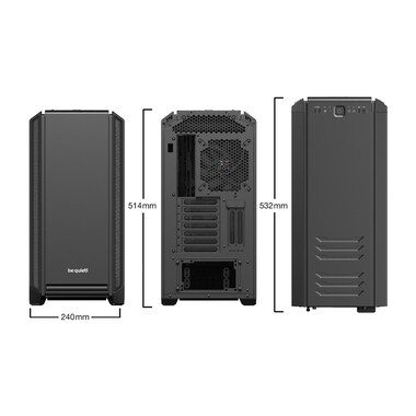 BE QUIET! - ! Silent Base 601 Midi Tower Schwarz