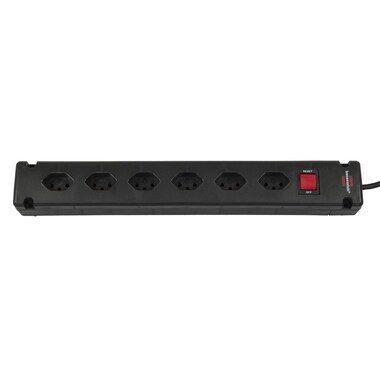 BRENNENSTUHL, Brennenstuhl 1150652316 Steckdosenleiste mit Schalter 6fach Schwarz CH-Stecker 1 St.