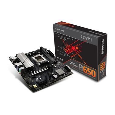 Sapphire, Sapphire 52112-04-40G Mainboard Sockel (PC) AMD® AM5 Formfaktor (Details) Micro-ATX Mainboard-Chipsatz AMD® B650