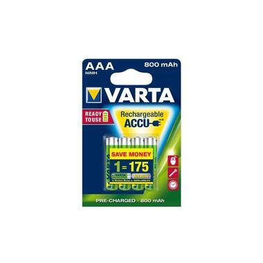 VARTA, VARTA Batterie Akku 56703101404 AAA/HR03, 800 mAh, 4 St&uuml;ck