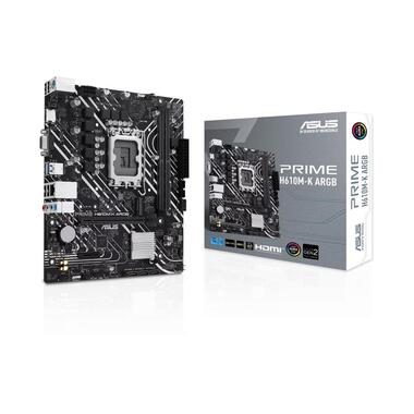 ASUS, Asus PRIME H610M-K ARGB Mainboard Sockel (PC) Intel® LGA 1700 Formfaktor (Details) Micro-ATX Mainboard-Chipsatz Intel®