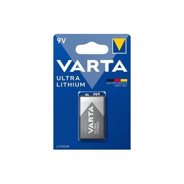 VARTA, Varta LITHIUM 9V Bli 1 9 V Block-Batterie Lithium 1200 mAh 9 V 1 St.