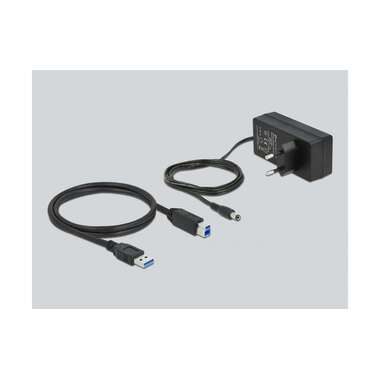 DeLock, DeLock - 63264 Schnittstellen-Hub USB 3.2 Gen 1 (3.1 Gen 1) Type-B Grau