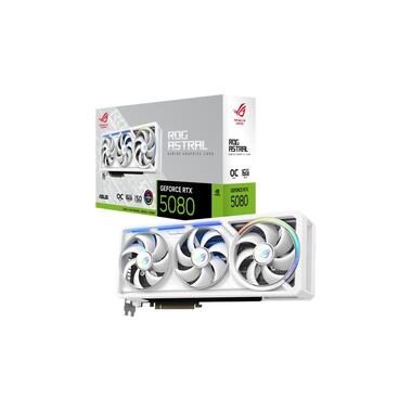 ASUS ROG Grafikkarte ROG Astral GeForce RTX 5080 16GB GDDR7 WHITE OC