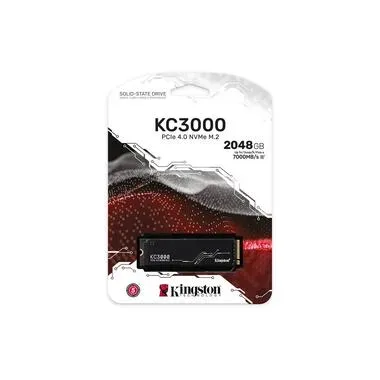 Kingston, KINGSTON KC3000D Festplatte, 2 TB SSD M.2 via NVMe, intern