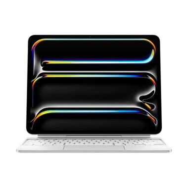 Apple, Apple - Kabellose Tastatur, Magic Keyboard for iPad Pro 13‑inch (M4) - Swiss - White, Weiss