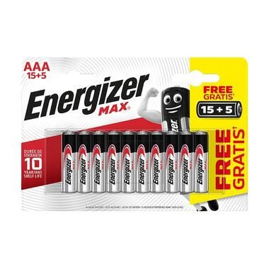 Energizer, ENERGIZER Batterie Max E303349400 AAA/LR03, 15 + 5 Stk.