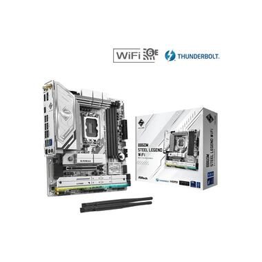 ASRock, ASRock B860M Steel Legend WiFi Mainboard Sockel (PC) Intel® LGA 1851 Formfaktor (Details) Micro-ATX