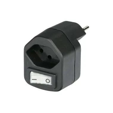 Max Hauri AG, Max Hauri AG Abzweigstecker Typ 13 mit Schalter Schwarz