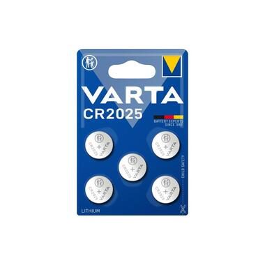 VARTA, VARTA Knopfzelle 6025101415 CR2025, 5 St&uuml;ck